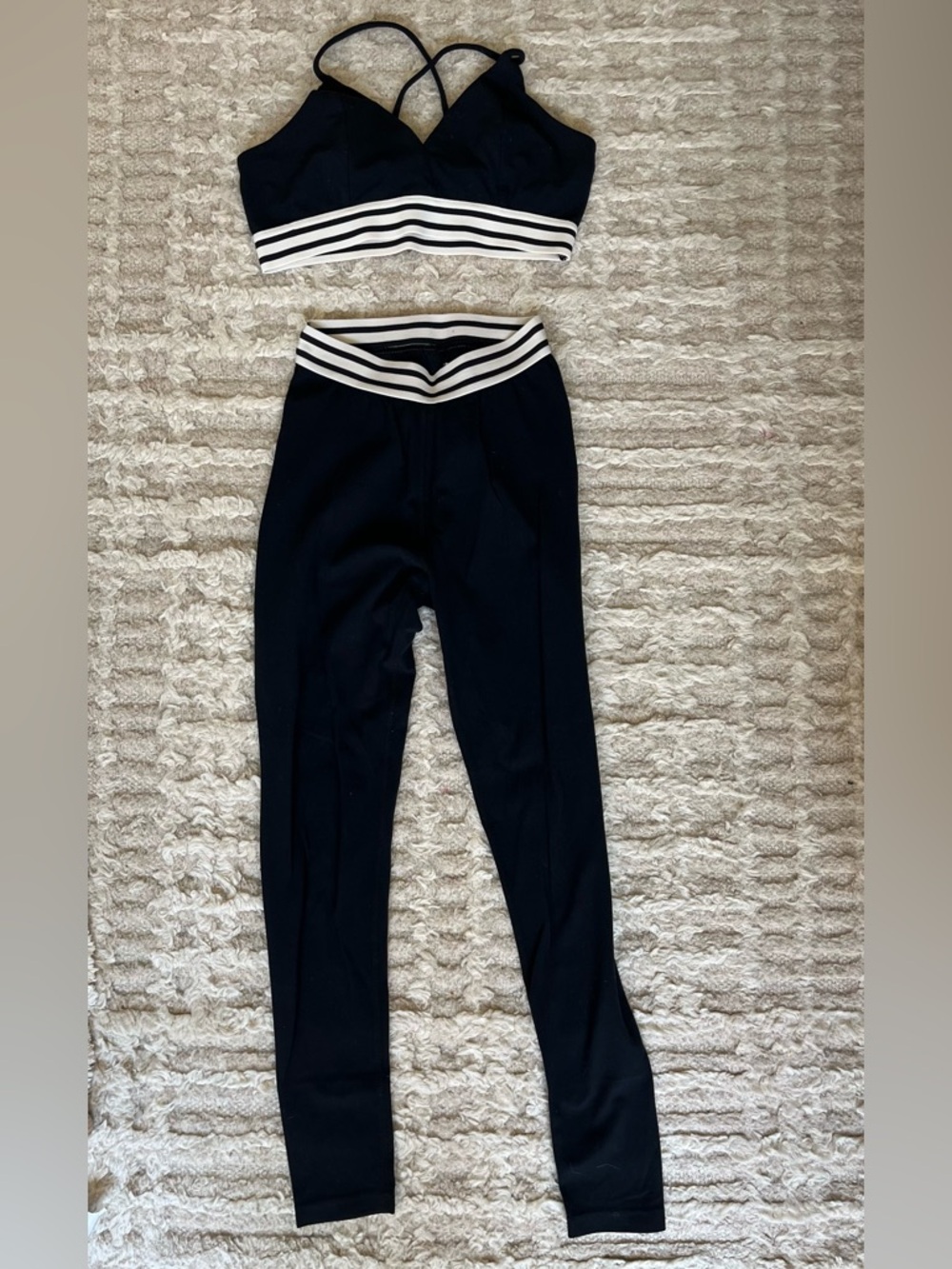 Splits59 Activewear Set: Black Leggings & Sports Bra